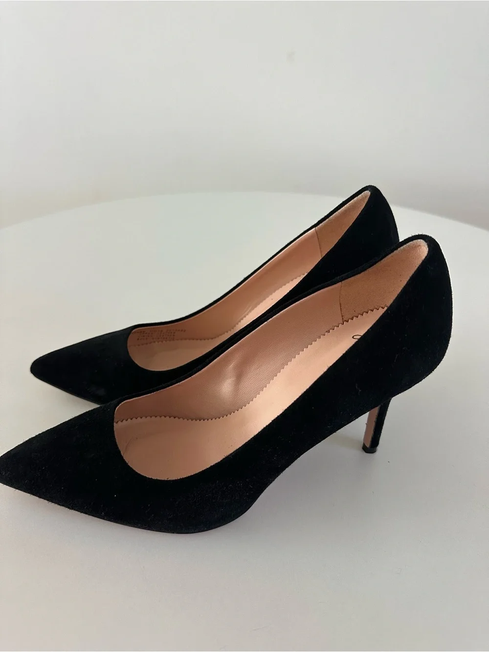 New J Crew Black Suede Pointed-Toe Stiletto Pumps - Women